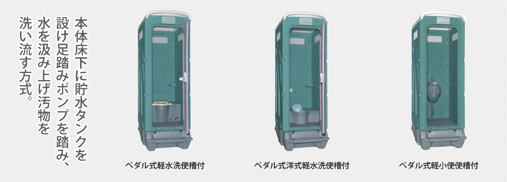 マルオカ工商＿仮設トイレ_ペダル式軽水洗